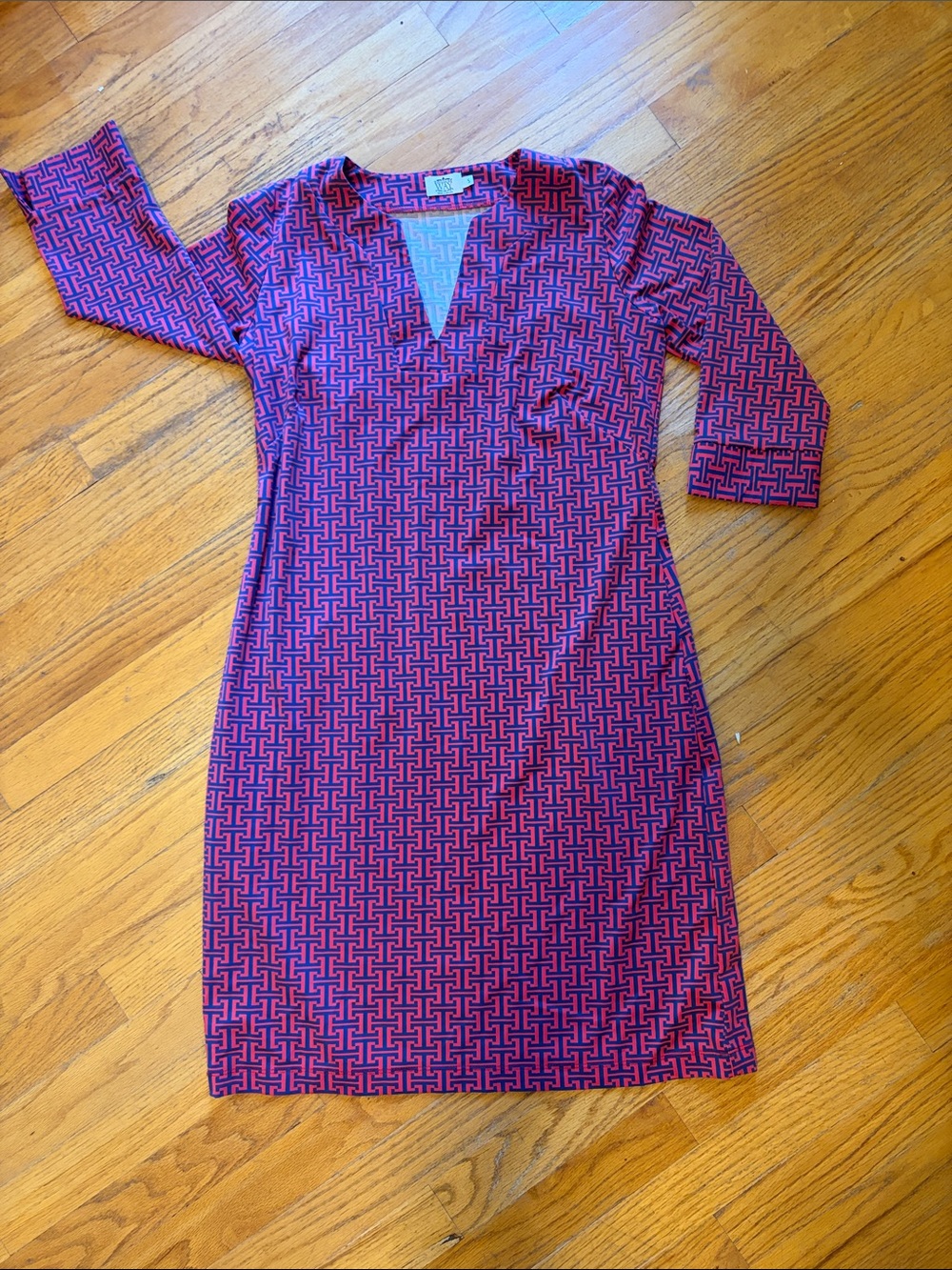 Patterned Shift Dress